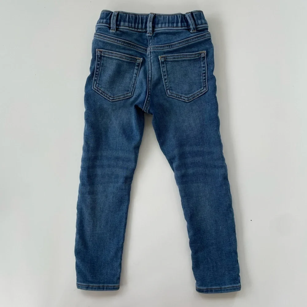 J.Crew Crewcuts Girls Navy White Striped Jeans Outfit LOT OF TWO Size XS, 4/5